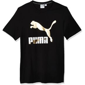 PUMA mens Classics Logo Tee T Shirt, Puma Black, 3X-Large US