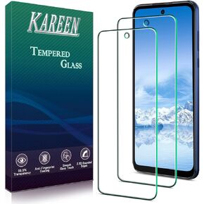 KAREEN [2 pack] Designed for Motorola Moto G Play (2023) Tempered Glass Screen Protector, 9H Hardness, Easy to Install, Case Friendly