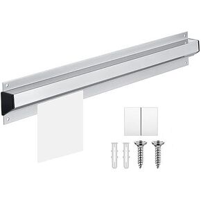 WallMounted Ticket Rack, Aluminum Alloy Menu Receipt Holder for Kitchen Restaurant Order Holder Folder Wall Mounted Ticket Rack Receipt Holder Clip (30CM)
