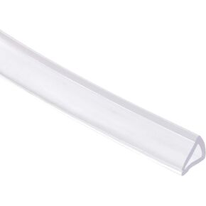 uxcell Trim Seal, PVC U-Seal Channel Edge Protector Sheet, Fits 3-5mm Edge 1Meter/3.28Ft Length, 0.28" Height Transparent