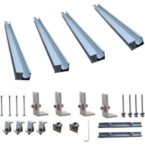 Solar Panel Mounting Braket Kit System for Sloped Pitched Tin Roof