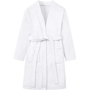 Umeyda Boys Girls Towel Robe Soft Terry Cloth Kimono Bathrobes Sleepwear for Kids, 3-12 Years