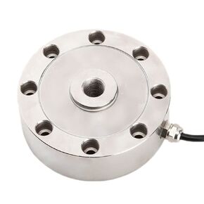 ATO Tension and Compression Load Cell 1000kg//5ton/10ton Pancake Load Cell, Spoke Type, High-Precision Strain Gauge Force Load Cell Sensor (1, 5ton)
