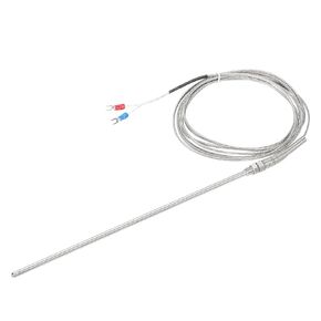 MECCANIXITY K Type Thermocouple Probe Waterproof Temperature Controller Sensor Stainless Steel 32 to 1112°F (0 to 600°C) 5x250mm 10ft