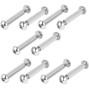 uxcell 8mmx42mm Hex Socket Cap Head Screw Bolt Sleeve Barrel Connector Nut 10pcs