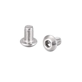 uxcell M4x20mm Machine Screws Hex Socket Round Head Screw 304 Stainless Steel Fasteners Bolts 50pcs