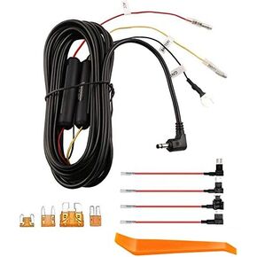 Hardwire Kit Cable Suitable for Dash Cams, Compatible with TWA-SH Dash Cams, Parking Mode Cable,Impact and Motion Detection, Alternative Power Supply from Fuse Box,Gift 8 Fuse Tap Cable（14.7 ft）