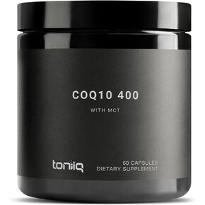 Ultra High Purity CoQ10 400mg - 98% Purified Third-Party Tested CoQ10 Supplement with MCT Oil for Added Bioavailability - High Absorption Coenzyme Q10 -Bioavailable Supplement -60 Veggie Capsules TQ