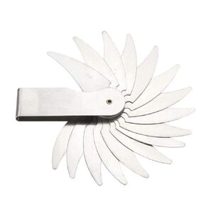 uxcell Radius Gauge Set R52-100mm 16 Leaves Stainless Steel Radius Fillet Gauge, Portable Concave Convex Measuring Tool