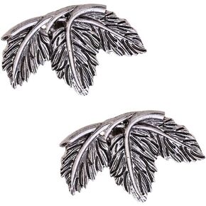 Vintage Leaf Style Shoe Buckles Shoe Clips for Bridal Wedding Party Shoes Decoration, 2Pcs