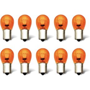 1156 Amber Light Bulb 10 Pack,S25 Automotive Brake Light Turn 1156A Miniature Bulb Mini Bulb Taillight Turn Signal Light,Replacement for Cars,Trucks,SUVs