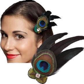 Peacock Feather Headband Fascinators Vintage Headpiece Headdress For Costume Tea Party Hat Bridal Wedding Cocktail