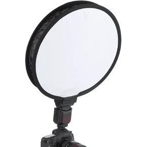 Softbox Diffuser, 40CM Portable Foldable Round Shape Camera Light Softbox, Softbox Diffuser for Camera Flash Light