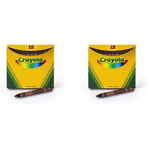 Crayola Bulk Crayons, Brown, 12/box