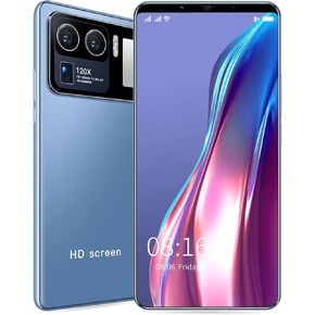 ASHATA Ultra Unlocked Android Cellphone Face Recognition Smartphone with 4.45in HD Curved Screen, Full Network Mobile Phone, 512MB 4GB, Support Extended 128GB Memory Card, BT FM