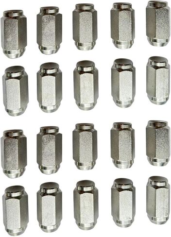 Ten (10) Pack Solid 304 Stainless Steel 1/2-20 Lug Nuts for Trailer Wheel Rim in Saudi Arabia