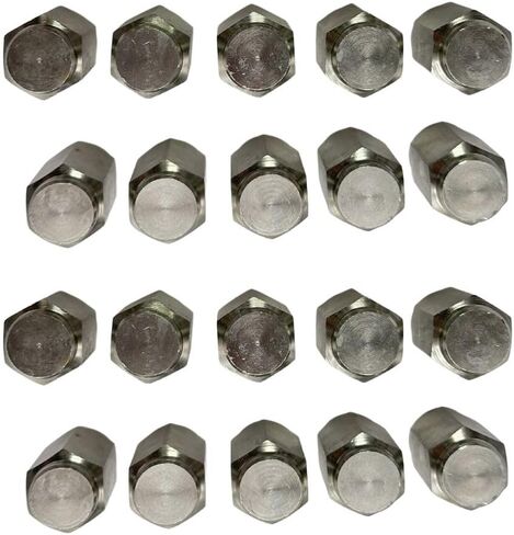 Ten (10) Pack Solid 304 Stainless Steel 1/2-20 Lug Nuts for Trailer Wheel Rim in Saudi Arabia