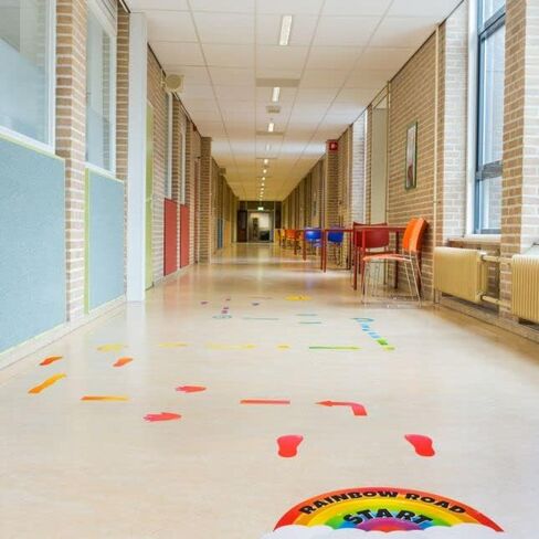 Really Good Stuff Carpet Mark Its Sensory Path for The Classroom - 72 Pieces - Colorful Spot Markers for Kids - Exercise Activity for The Classroom in Kuwait