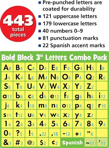 Teacher Created Resources Marquee Bold Block 3" Letters (TCR3882) in Saudi Arabia