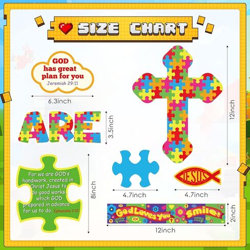 58 Pcs Back to School Bulletin Board Set Christian Bulletin Board Sunday School Decorations Gods Poster Kids Classroom Decorations Bible Verse Classroom Cutouts for Preschool Elementary Middle School in Saudi Arabia