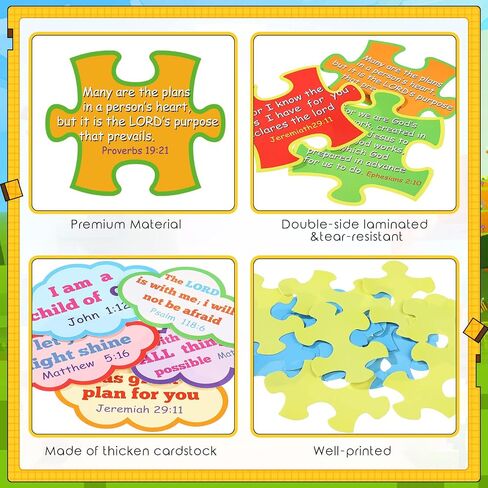 58 Pcs Back to School Bulletin Board Set Christian Bulletin Board Sunday School Decorations Gods Poster Kids Classroom Decorations Bible Verse Classroom Cutouts for Preschool Elementary Middle School in Saudi Arabia