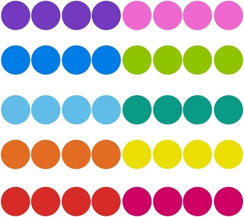 ملصقات أرضية مستديرة، 10 ألوان، 30 قطعة، علامات بقع على الأرض مقاس 6 بوصات، ملصقات فينيل ذاتية اللصق، بقع منقطة للفصل الدراسي لمعلمي مرحلة ما قبل المدرسة ورياض الأطفال in Kuwait
