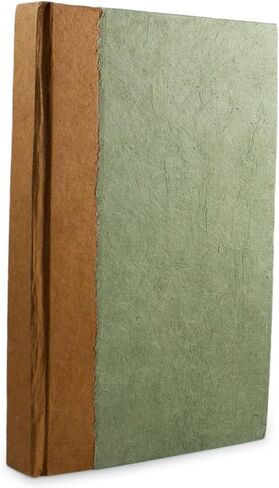 مجلة الكتابة والصلاة النيبالية ناماستي مع ورق لوكتا العتيق المصنوع يدويًا وغطاء صلب مصبوغ بالخضروات، مصنوع في جبال الهيمالايا في نيبال، 6 × 9 بوصة، حكيم in Kuwait