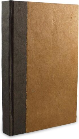مجلة الكتابة والصلاة النيبالية ناماستي مع ورق لوكتا العتيق المصنوع يدويًا وغطاء صلب مصبوغ بالخضروات، مصنوع في جبال الهيمالايا في نيبال، 6 × 9 بوصة، حكيم in Kuwait
