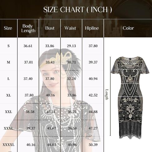 1920s Dresses for Women, Flapper Dress Feather Headband Sequins Beads Fringes Cocktail Roaring Accessories Vintage Costume in Saudi Arabia