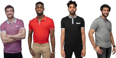 قمصان بولو للرجال من X RAY بأكمام قصيرة، قمصان بولو جولف قطنية مطاطية ذات أداء نحيف للرجال in Kuwait
