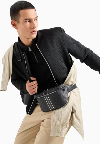 A｜X ARMANI EXCHANGE Men's Regular Fit Zipper Polo in Saudi Arabia