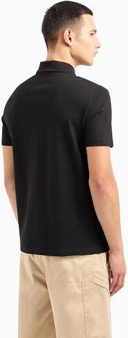 A｜X ARMANI EXCHANGE Men's Regular Fit Zipper Polo in Saudi Arabia