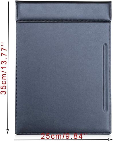 KINGFOM Pu Leather Clipboard A6 حجم الكتابة مشبك اللوحة القائمة مجلد ضيف الشيكات حامل الكتاب مع مشبك القلم التخزين المغناطيسي (8.5 بوصة × 4 بوصة) in Kuwait
