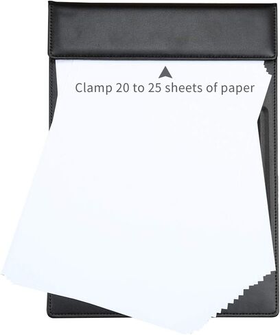 KINGFOM Pu Leather Clipboard A6 حجم الكتابة مشبك اللوحة القائمة مجلد ضيف الشيكات حامل الكتاب مع مشبك القلم التخزين المغناطيسي (8.5 بوصة × 4 بوصة) in Kuwait