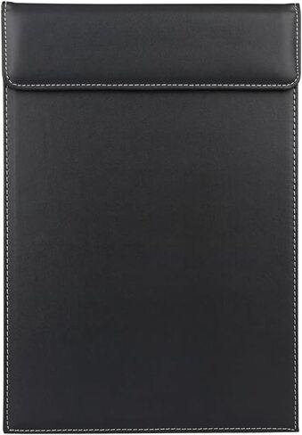 KINGFOM Pu Leather Clipboard A6 حجم الكتابة مشبك اللوحة القائمة مجلد ضيف الشيكات حامل الكتاب مع مشبك القلم التخزين المغناطيسي (8.5 بوصة × 4 بوصة) in Kuwait