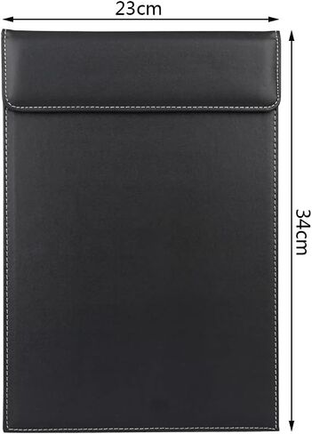 KINGFOM Pu Leather Clipboard A6 حجم الكتابة مشبك اللوحة القائمة مجلد ضيف الشيكات حامل الكتاب مع مشبك القلم التخزين المغناطيسي (8.5 بوصة × 4 بوصة) in Kuwait