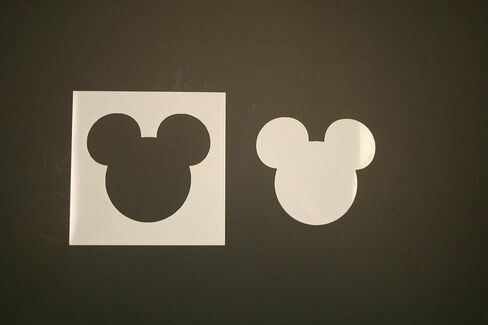 Mickey Mouse Ears 4-Inch Reusable Mylar Stencil - DIY Arts & Crafts Stencils for Crafts Art Supplies Drawing Painting Stencils for Painting on Wood, Walls in Saudi Arabia