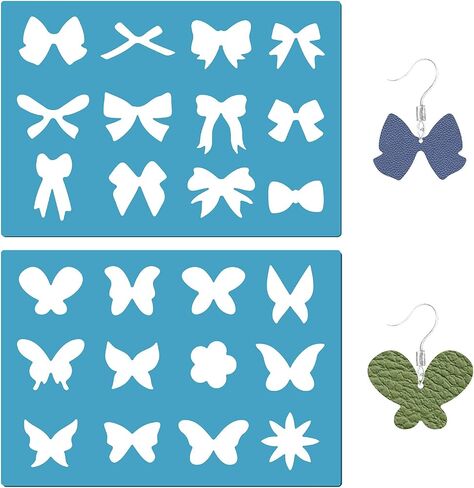 GORGECRAFT 2 Styles Teardrop Earrings Making Template Geometry Stencil Reusable Rectangle Triangle Cutouts Cutting Stencils Lapidary Templates for Cabochons Bracelets Earrings Making Jewelry Diy Craft in Saudi Arabia