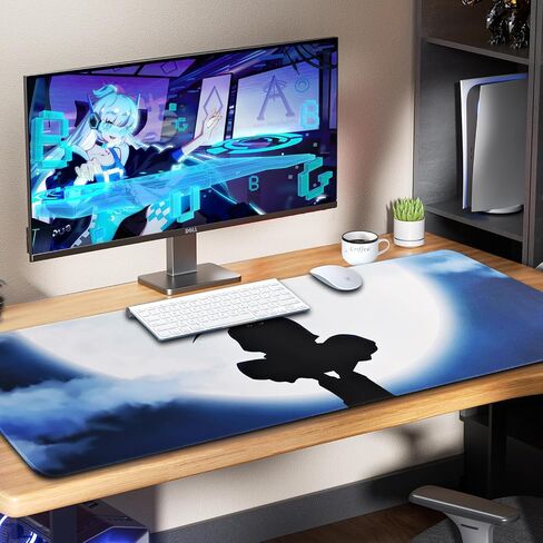 Anime Mousepad XL Gaming Mousepad Rubber Japanese Large MousePads Waterproof Smooth 31.5 x 11.8 in Smooth Washable in Saudi Arabia