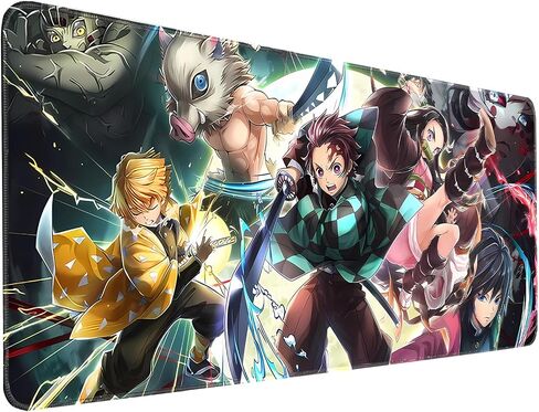 Anime Mousepad XL Gaming Mousepad Rubber Japanese Large MousePads Waterproof Smooth 31.5 x 11.8 in Smooth Washable in Saudi Arabia