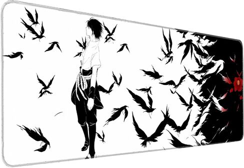 Anime Mousepad XL Gaming Mousepad Rubber Japanese Large MousePads Waterproof Smooth 31.5 x 11.8 in Smooth Washable in Saudi Arabia