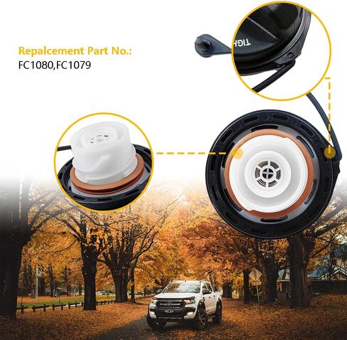 Gas Cap Fuel Cap | Fit for Ford Escape Edge F150 F250 F350 F450 F550 Ranger Focus Freestar Fusion Taurus X, Lincoln Mark LT MKX MKZ Zephyr, Mercury Mariner Milan Monterey Sable | OE# FC1080, FC1079 in Saudi Arabia
