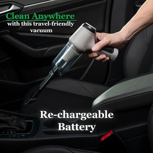 GajetNest Handheld Portable Vacuum Cleaner with Blower for Cars 15000PA Suction Powered by Brushless Motor with Washable HEPA Filter Fast Charging Longer Running Time, Model 1001 in Saudi Arabia