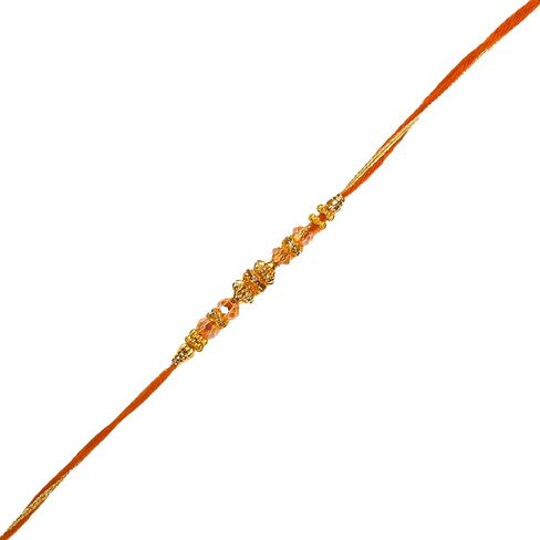 Set of 4 Rakhi for Brother Bhabhi and Bhatija Bhai Bhaiya Raksha Bandhan gift Rakhi Thread Rakhi with Roli Chawal and Greeting card gift pack in pouch/Potli bag in Saudi Arabia
