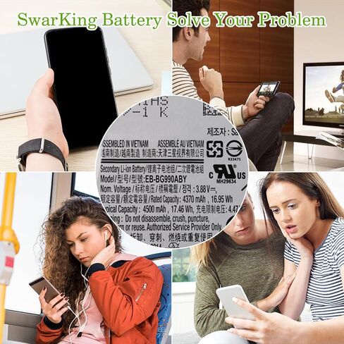 Ersatz Akku Kompatibel mit Sam S21 FE 5G SM-G990U& SM-G990B EB-BG990ABY مع مجموعة الأدوات in Saudi Arabia