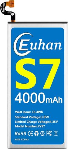 بطارية Galaxy S7، [محدثة] بطارية بديلة Euhan 4000mAh Li-Polymer EB-BG930ABE لهاتف Samsung Galaxy S7 SM-G930 G930V، G930T،G930A،G930P مع مجموعة أدوات إصلاح [خدمة لمدة 24 شهرًا] in Kuwait