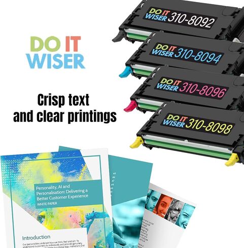 Do it Wiser Remanufactured Toner Cartridge Replacement for Dell 3110cn 3115cn 3110 3115 | 310-8092 - High Yield 8,000 Pages (Black) in Saudi Arabia