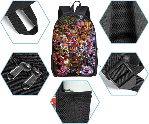 Unisex Anime Game Backpack 3d Printing Cartoon Backpacks Travel Daypacks Casual Double Shoulder Bag 3-One Size in Saudi Arabia