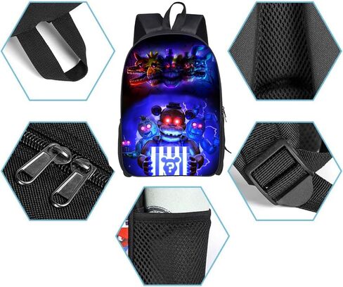 Unisex Anime Game Backpack 3d Printing Cartoon Backpacks Travel Daypacks Casual Double Shoulder Bag 3-One Size in Saudi Arabia