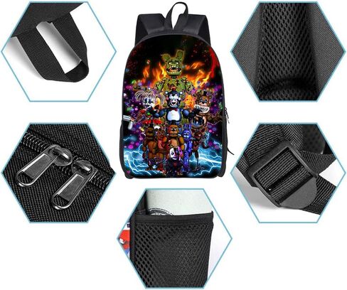 Unisex Anime Game Backpack 3d Printing Cartoon Backpacks Travel Daypacks Casual Double Shoulder Bag 3-One Size in Saudi Arabia
